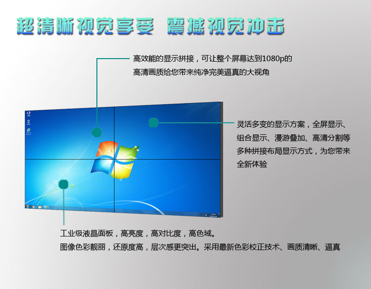 液晶拼接屏結(jié)構圖功能展示